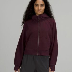 Lululemon Athletica scuba oversized full zip cassis